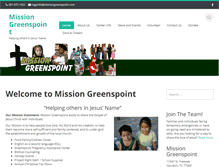 Tablet Screenshot of missiongreenspoint.com